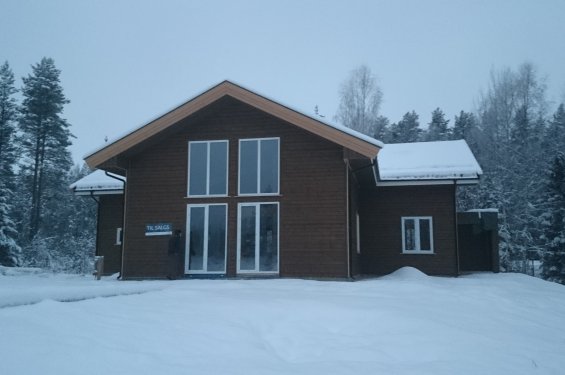 Koka karkasa māja Elverumā