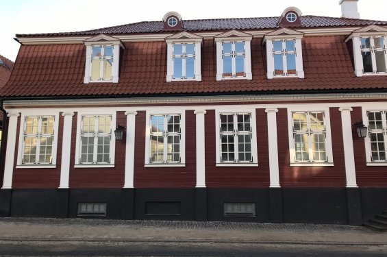 Koka karkasa māja Cēsīs