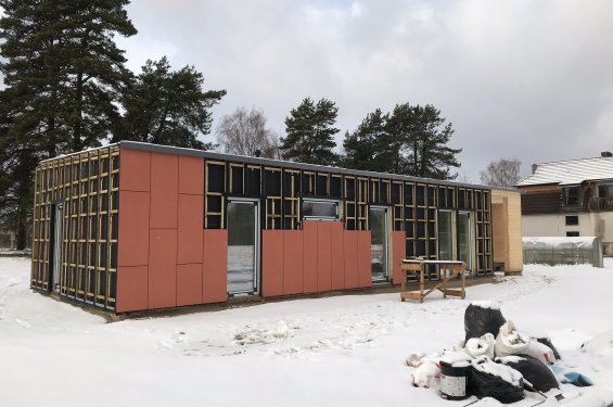 Koka karkasa māja Dreiliņos