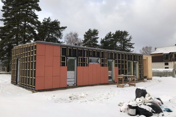Koka karkasa māja Dreiliņos
